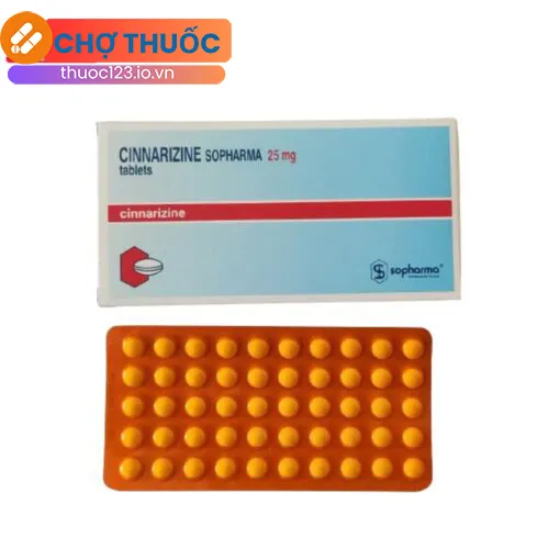 Cinnarizine Sopharma 25mg tablet