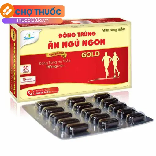 Đông trùng ăn ngủ ngon Gold New Brand ( dạng vỉ )