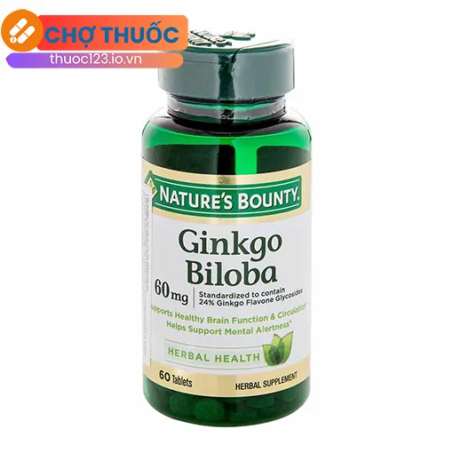 Ginkgo Biloba 60mg Nature's Bounty (60 viên)