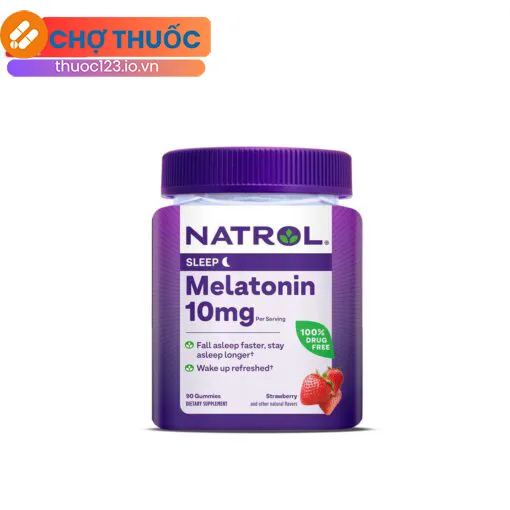 Kẹo ngủ Natrol Melatonin 10mg