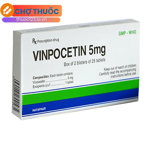 Vinpocetin 5mg Dược Hà Tây